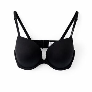 Calvin Klein Black Push-Up Bra – Logo Strap – Size 34D